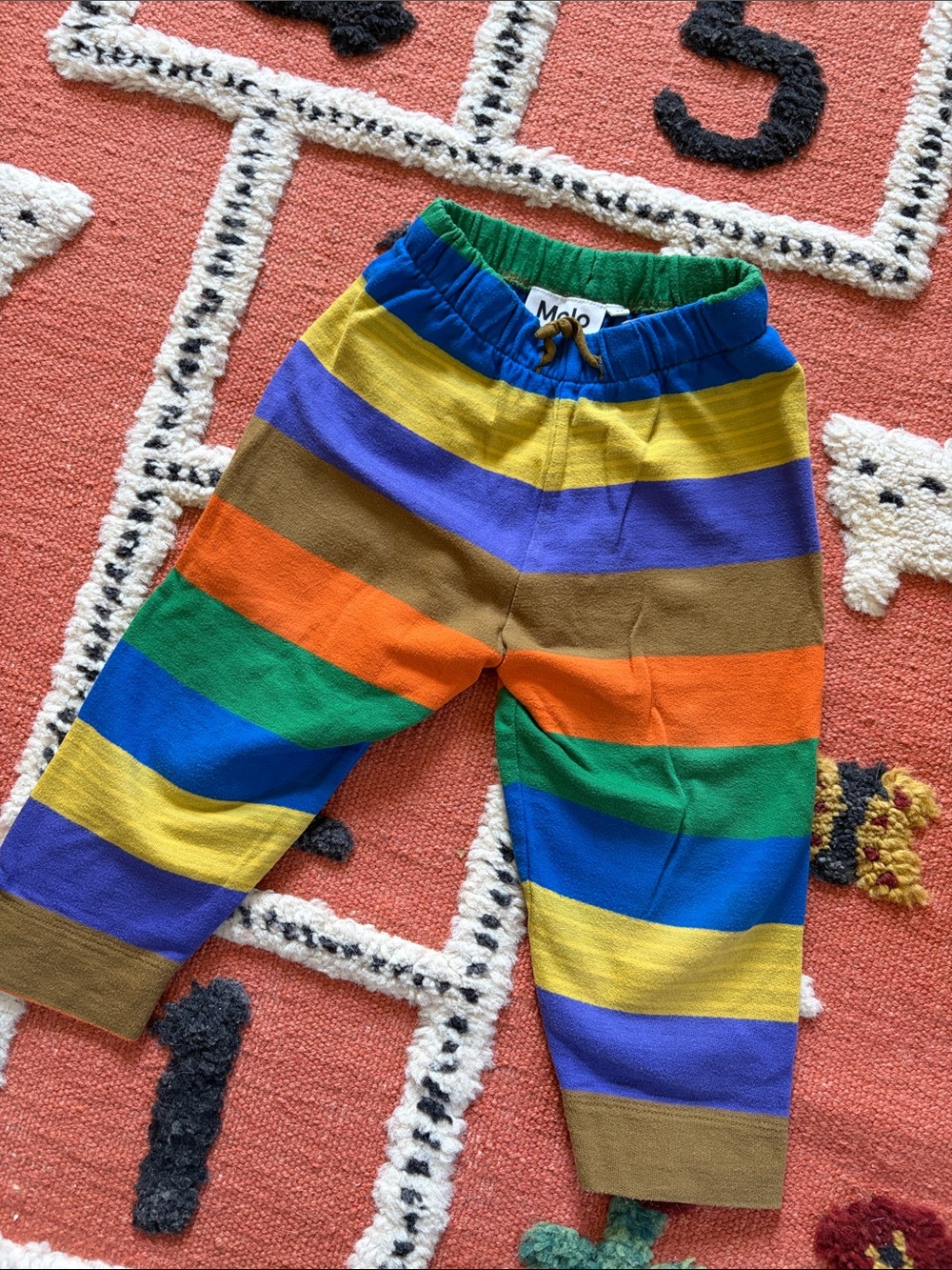 Molo Multicolor Striped Kids Pants